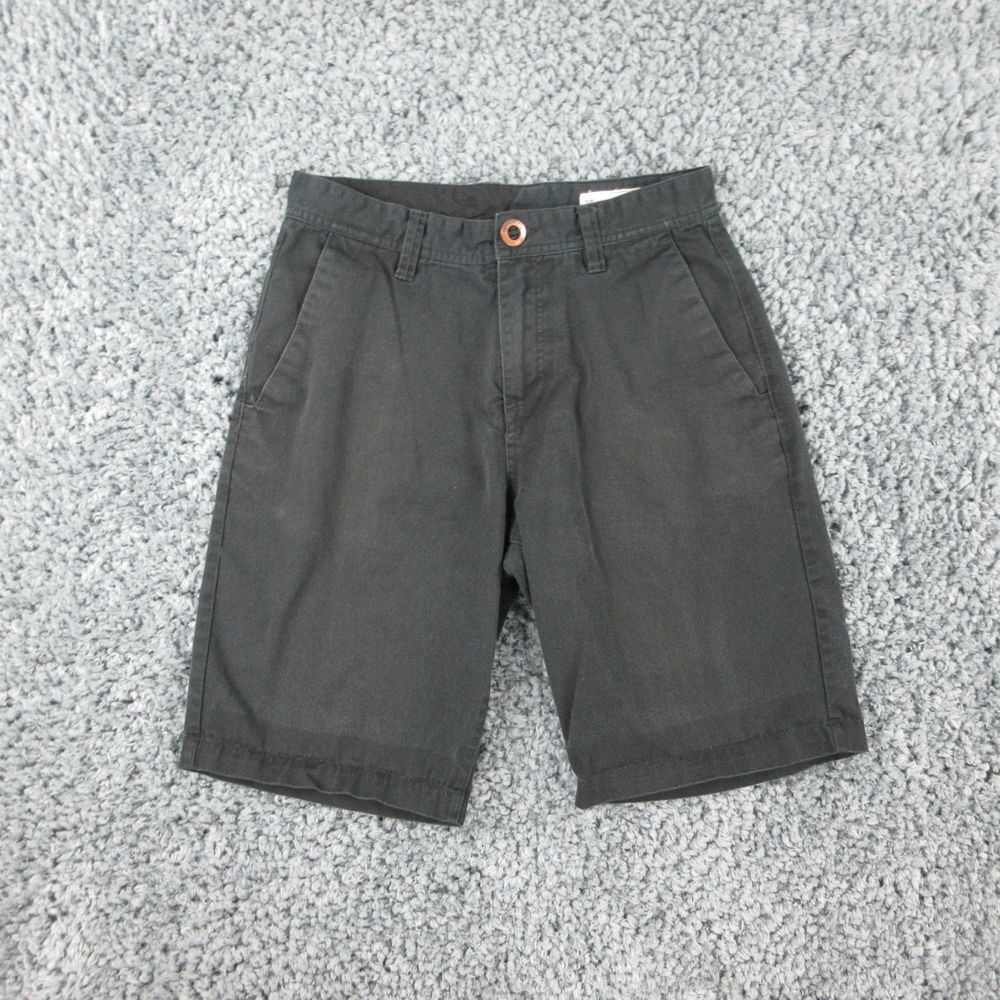 Volcom Shorts Mens 29 Black Faded Chino 29x10* '